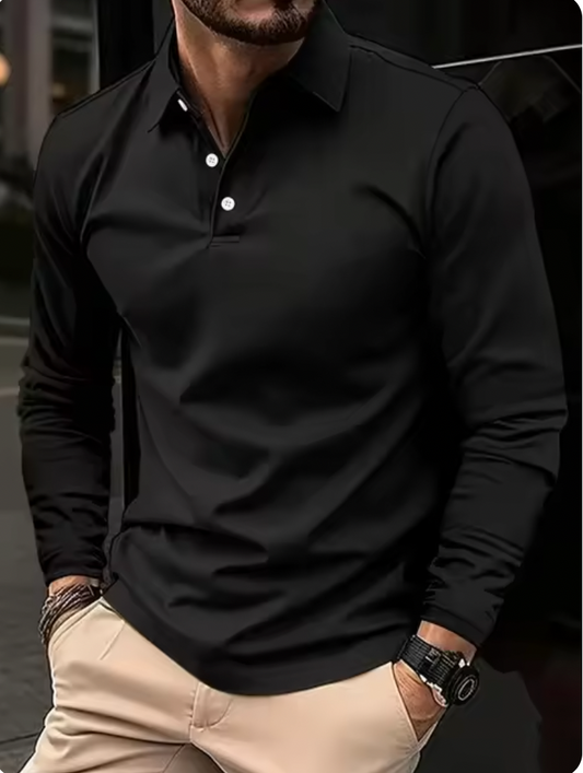 Long Sleeve Polo Shirt