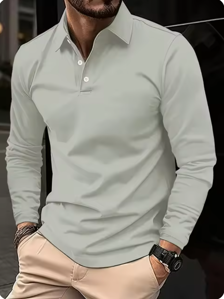 Long Sleeve Polo Shirt