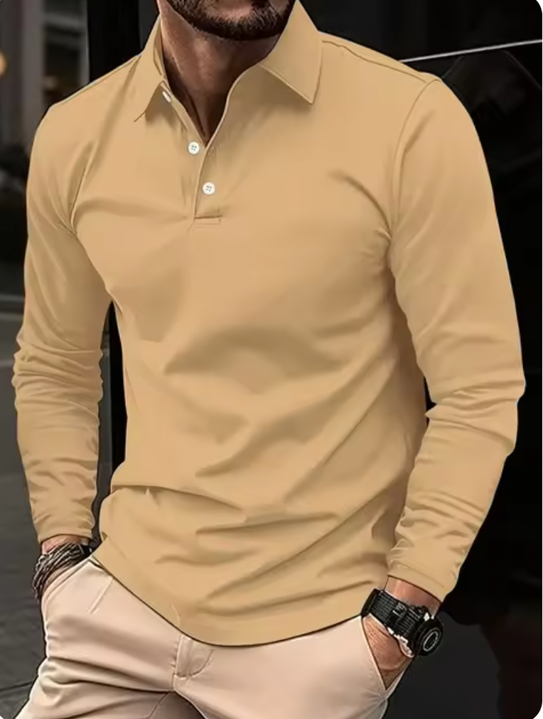 Long Sleeve Polo Shirt