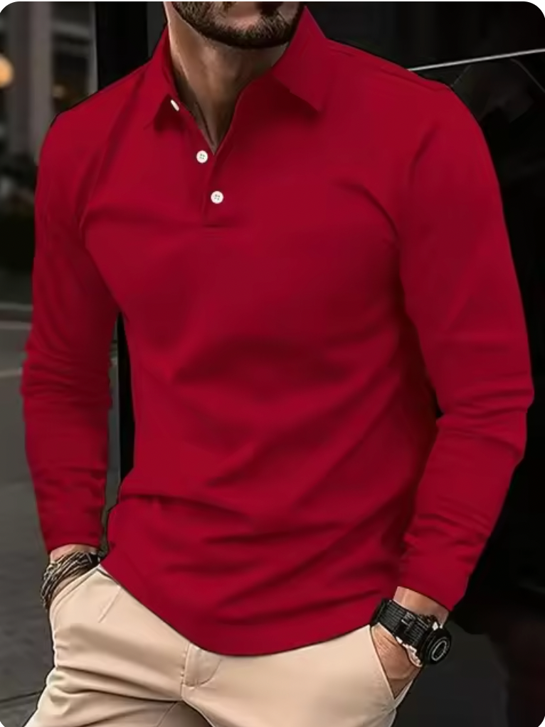 Long Sleeve Polo Shirt